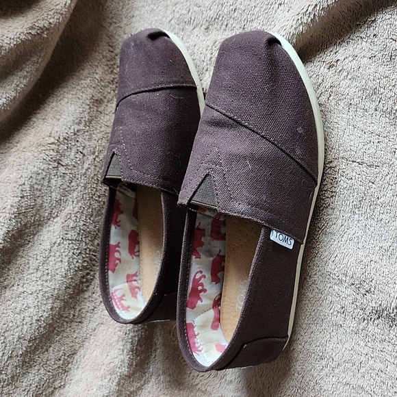Ladies Size 8W Brown Toms - Picture 2 of 4